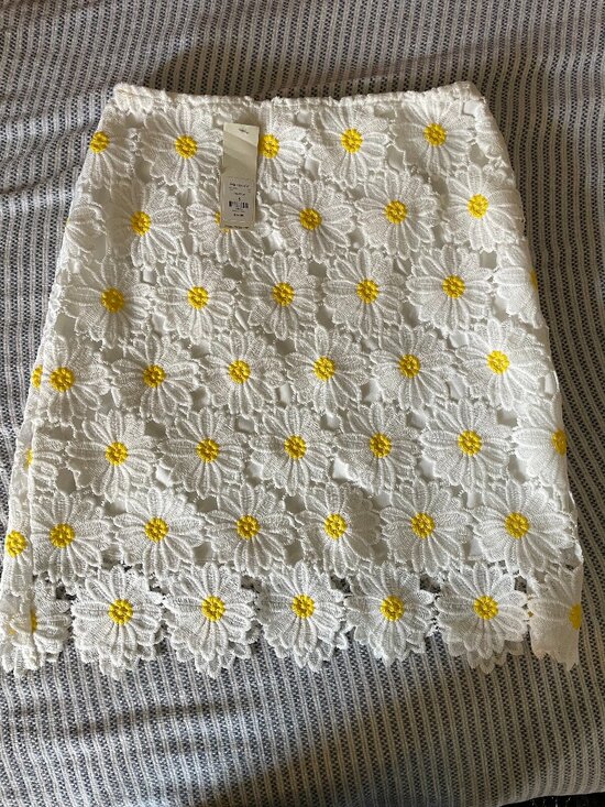 miami Dresses & Skirts - Francesca's Daisy Eyelet Floral Lace Mini Skirt